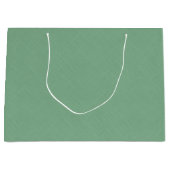 Grand Sac Cadeau Mint vert solide texturé (Devant)