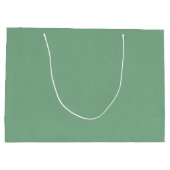 Grand Sac Cadeau Mint vert solide texturé (Dos)