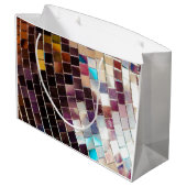 Grand Sac Cadeau Mirror Disco Ball (Dos Angle)