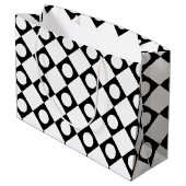 Grand Sac Cadeau Mod Retro 60's White (Dos Angle)