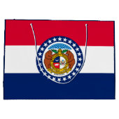 Grand Sac Cadeau Modèle de drapeau d'État du Missouri (Dos)