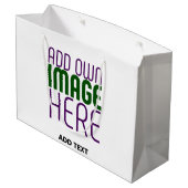 GRAND SAC CADEAU MODELE DE TEXTE D'IMAGE BLANC SIMPLE ÉDITABLE MODE (Dos Angle)