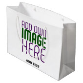 GRAND SAC CADEAU MODELE DE TEXTE D'IMAGE BLANCHE SIMPLE ÉDITABLE MO (Dos Angle)
