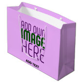 GRAND SAC CADEAU MODELE DE TEXTE D'IMAGE MAUVE SIMPLE ÉDITABLE MODE (Dos Angle)