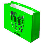 GRAND SAC CADEAU MODELE DE TEXTE IMAGE VERT NÉON ÉDITABLE MODERNE (Dos Angle)