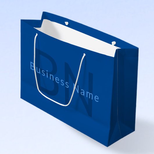 Grand Sac Cadeau Modèle de texte modifiable pour nom monogrammé etc