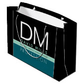 Grand Sac Cadeau Modèle d'entreprise moderne | Toutes les couleurs  (Dos Angle)