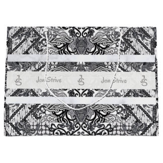 Grand Sac Cadeau Modern BATIK Pattern