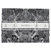 Grand Sac Cadeau Modern BATIK Pattern (Dos)