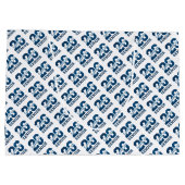 Grand Sac Cadeau Modern Blue SENIOR Graduation (Dos)