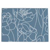 Grand Sac Cadeau Modern Blue Wildflower (Devant)