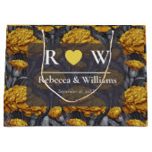 Grand Sac Cadeau Modern Custom Carnation Charm Summer Wedding (Devant)