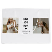 Grand Sac Cadeau Modern Personalized Photo Gift for Mom (Devant)