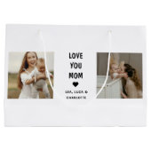 Grand Sac Cadeau Modern Personalized Photo Gift for Mom (Dos)