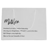 Grand Sac Cadeau Moderne Simple Meilleure Mère Jamais Meilleure Bea (Devant)