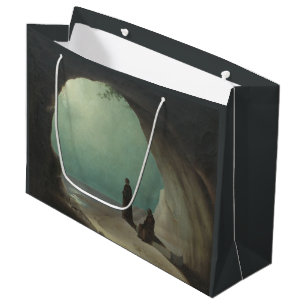 Grand Sac Cadeau Moines dans une Grotte (par Carl Blechen)