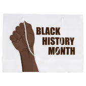 Grand Sac Cadeau Mois de l'histoire des Noirs (Dos)