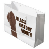 Grand Sac Cadeau Mois de l'histoire des Noirs (Devant Angle)