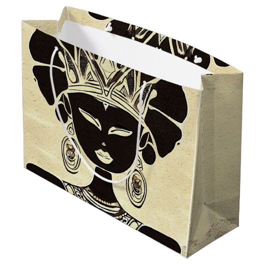 Grand Sac Cadeau Mois de l'histoire des Noirs (Dos Angle)