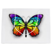 Grand Sac Cadeau Monarque papillon arc-en-ciel (Devant)