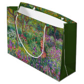 Grand Sac Cadeau Monet "Le jardin d'Iris à Giverny" (Dos Angle)