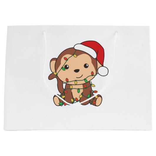 Grand Sac Cadeau Monkeys (Devant)