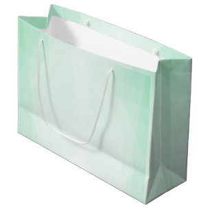 Grand Sac Cadeau Monnaie verte moderne Modèle élégant