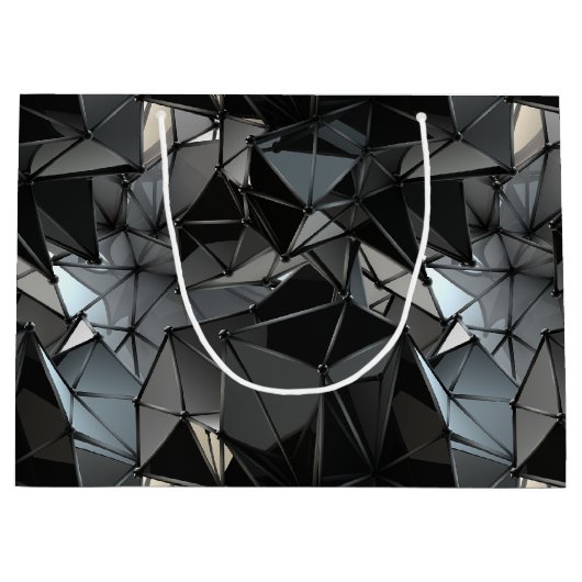 Grand Sac Cadeau monochrome sans fin : (Devant)