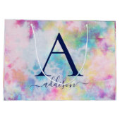 Grand Sac Cadeau Monogramme coloré Cravate-coloré (Dos)