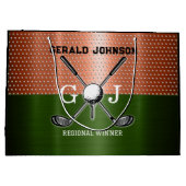 Grand Sac Cadeau Monogramme de golf cool (Dos)