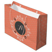 Grand Sac Cadeau Monogramme équestre Chaussure Lucky Horse (Devant Angle)