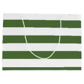 Grand Sac Cadeau Monogramme Vert Profond Avec Gras (Dos)