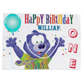 Grand Sac Cadeau Monster Bear Anniversaire de enfant Party (Dos)