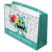 Grand Sac Cadeau Monstre/Dessin/alien (Dos Angle)