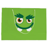 Grand Sac Cadeau Monstre vert (Dos)
