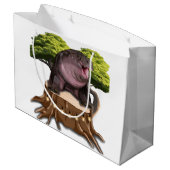 Grand Sac Cadeau Moo Deng Hippopotame (Dos Angle)