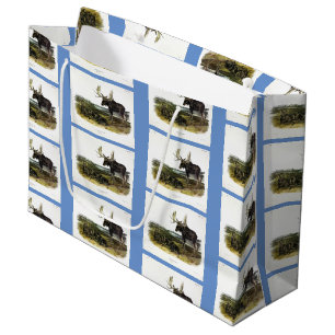 Grand Sac Cadeau Moose Deer (Moose - Alces alces) par Audubon
