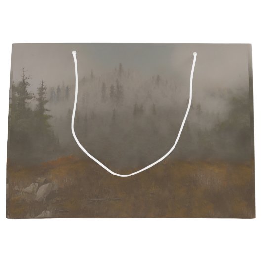 Grand Sac Cadeau "Morning Mountain" (Devant)