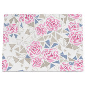 Grand Sac Cadeau Mosaïque, fleurs (Devant)