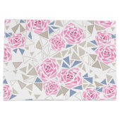 Grand Sac Cadeau Mosaïque, fleurs (Dos)