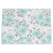 Grand Sac Cadeau Mosaïque, fleurs (Devant)