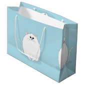 Grand Sac Cadeau Motif (Devant Angle)