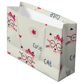 Grand Sac Cadeau Motif (Devant Angle)