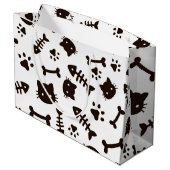 Grand Sac Cadeau Motif (Dos Angle)