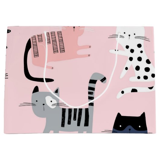 Grand Sac Cadeau Motif (Devant)