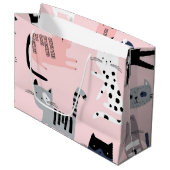 Grand Sac Cadeau Motif (Devant Angle)