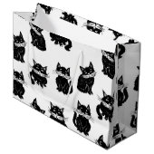 Grand Sac Cadeau Motif (Devant Angle)