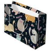 Grand Sac Cadeau Motif (Devant Angle)