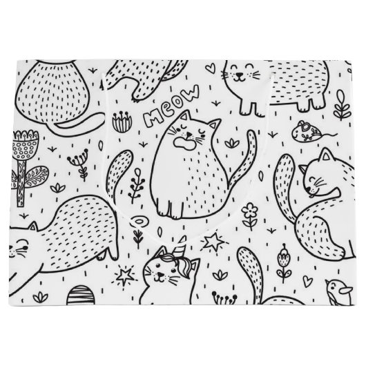 Grand Sac Cadeau Motif (Devant)
