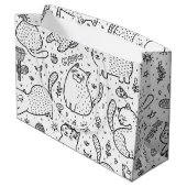 Grand Sac Cadeau Motif (Dos Angle)